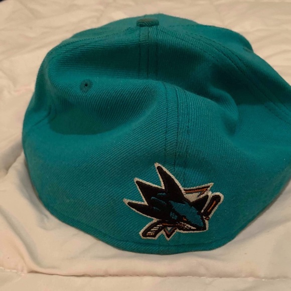 New Era NHL San Jose Sharks Fitted Rare VINTAGE - Picture 4 of 5